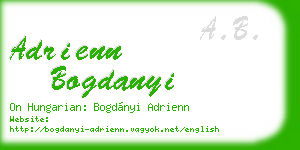 adrienn bogdanyi business card